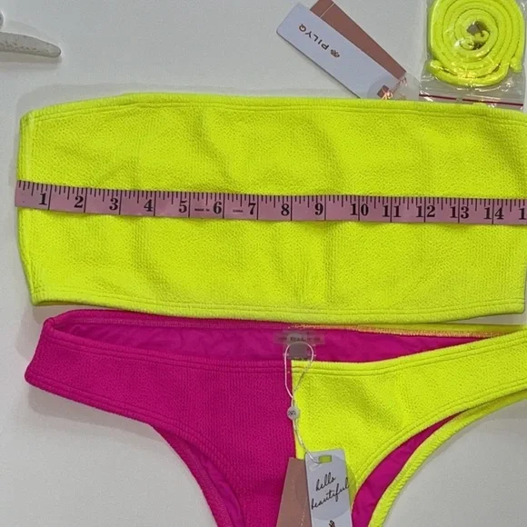 Pilyq Bandeau Bikini Top Size D NWT - Picture 7 of 8